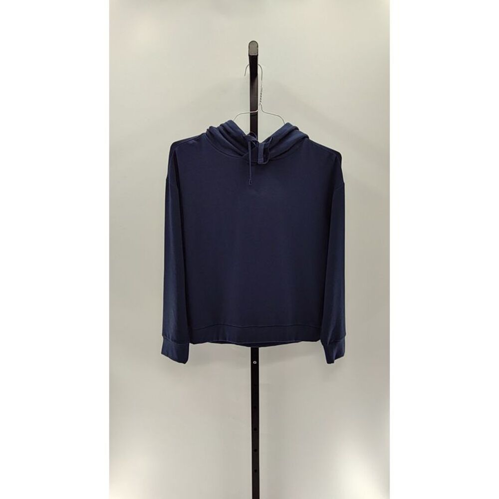 Hoodie Cotton Quince Pullover Sweatshirt- Navy 100 percent cotton